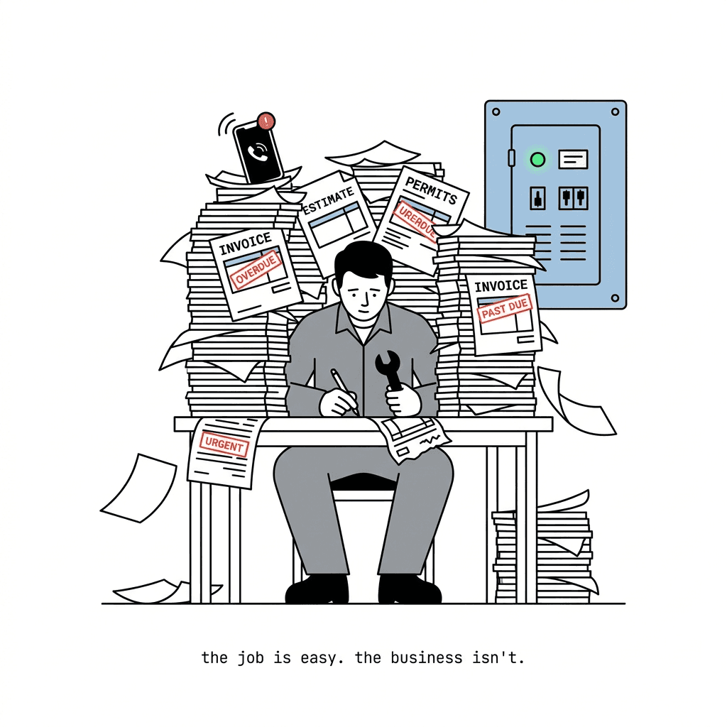 the job is easy. the business isn't.